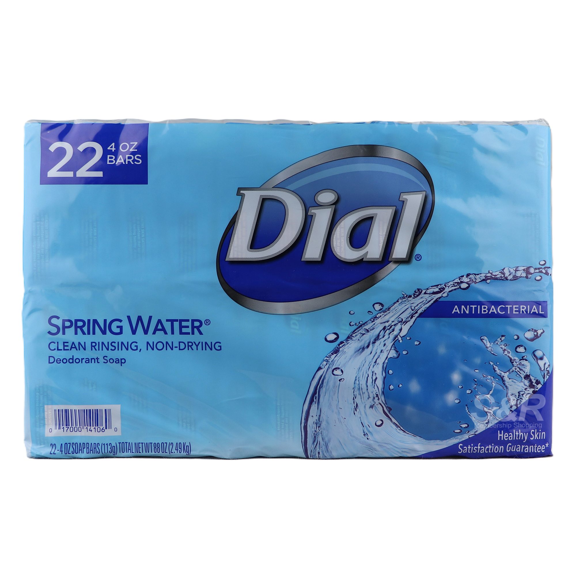 Dial Spring Water Bar Soap 22x113g Dial Spring Water Bar Soap 22x113g